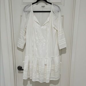 Sundance White peasant dress L